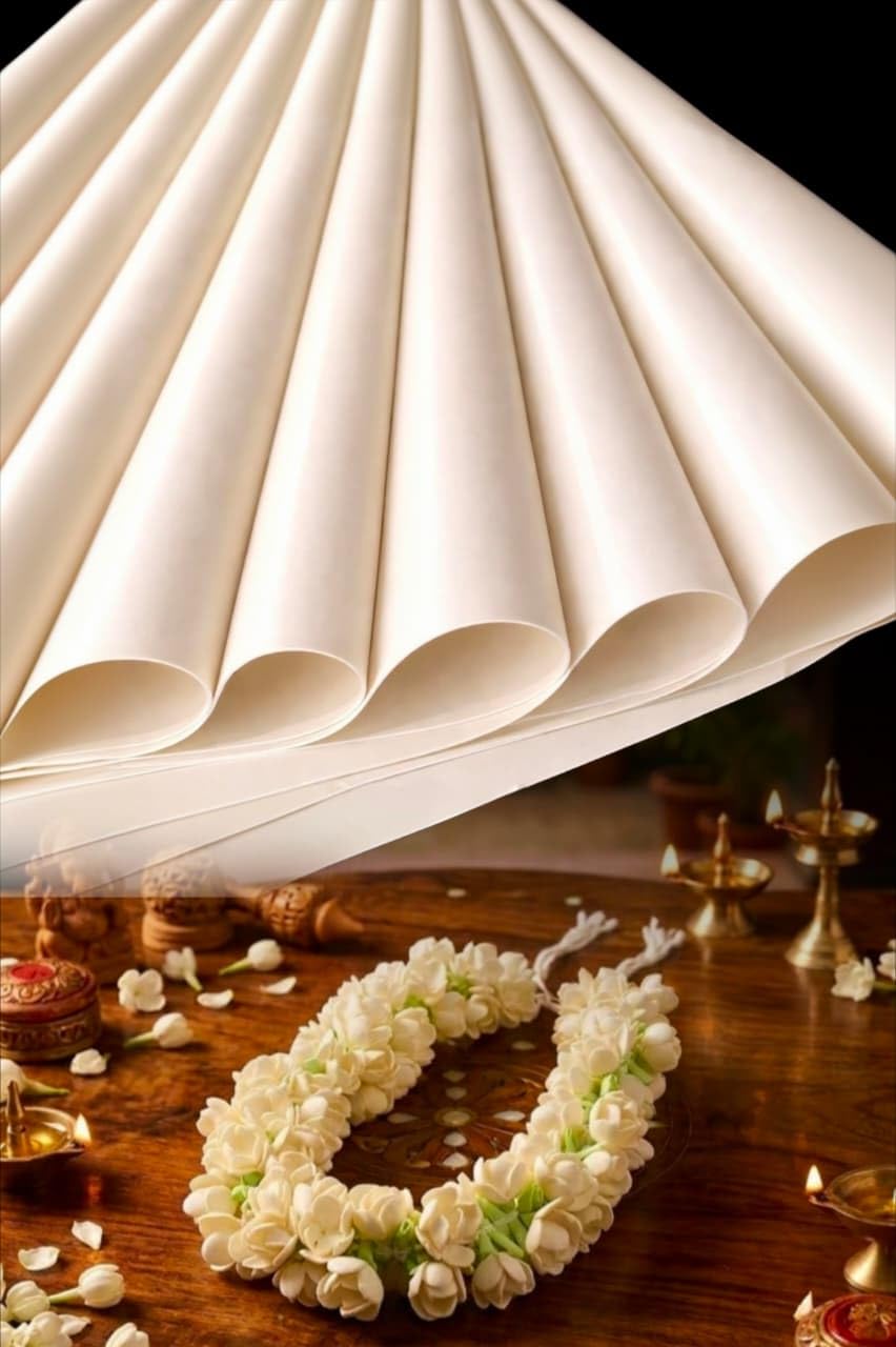 Amoria Capilla Ivory White Flower Making Foam Sheets 0.8 mm (30cm x 35cm) –Pack of 2 Pieces| EVA Foamiran Sheet for Rose, Jasmine and Artificial Flower Making | DIY Craft Material Premium Quality-image-43