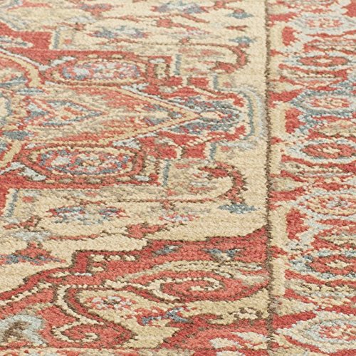 Safavieh Persischer Traditioneller Teppich, MAH698, Gewebter Polypropylen Läufer, Rot / Natürlich, 62 x 240 cm – Bild 7
