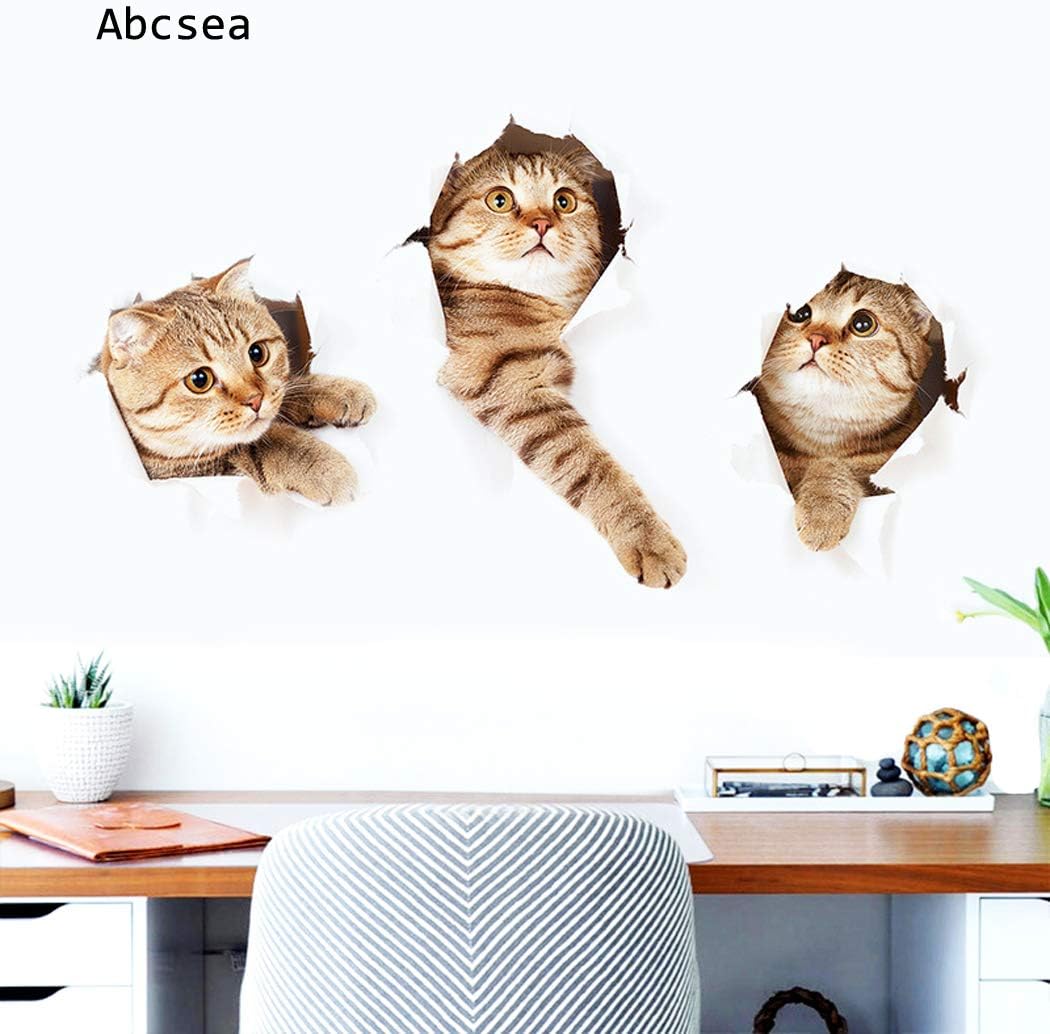 wall stickers for home or living room,wall stickers for kitchen or bathroom,(Dandelion,frame tree, football,three-cat,black cats,1 piece for each style)