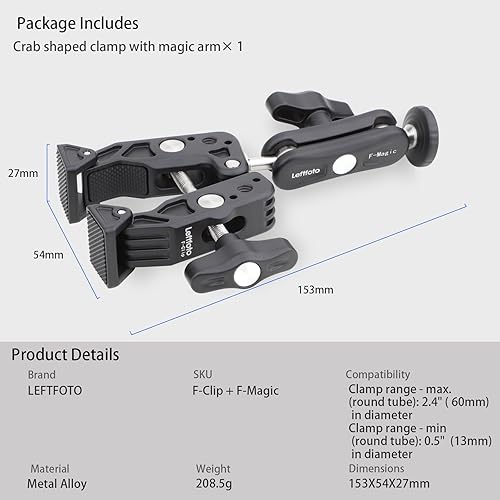 Miniatura 6 de Bicicleta Bicicleta Motocicleta Cámara Monitor Selfie Extensión Soporte para GoPro Hero 12 11 10 DJI Action 4 3 Insta360 X3, Abrazadera Universal