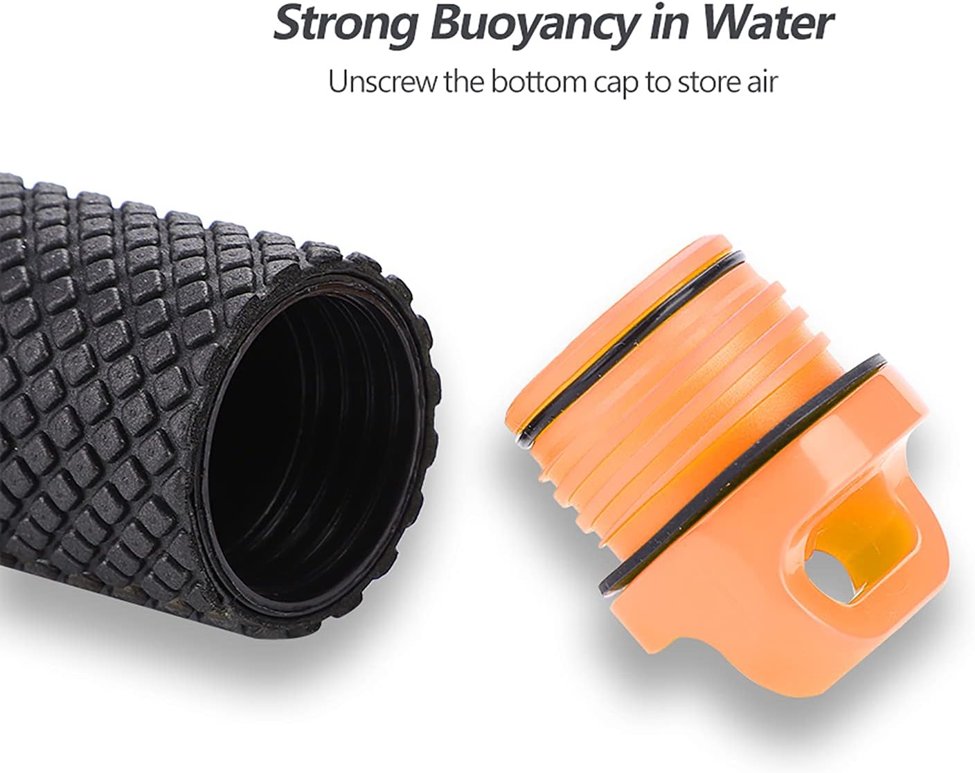 Yctze Antislip Floating Hand Grip Monopod for, Yi - for Water Sports & Underwater Filming (Orange)