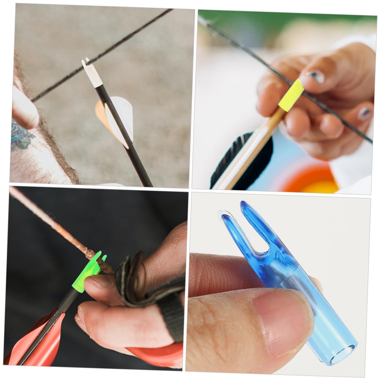 Pineeseatile Bogenschießen Pfeil Nocks - 50 Stück 8mm Kunststoff Nocke