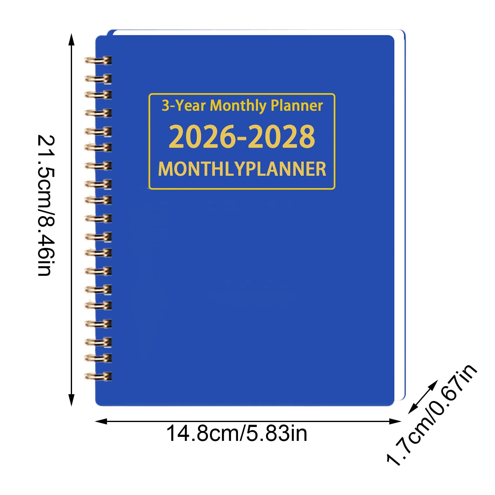 Planner Calendari Pianificazione, Gestione, Agenda, Organizer | Calendario Mensile Agenda 3 Anni per Scuola, Insegnante, Studente, Università, Scrivania, Lavoro, Uffici, Casa, Bambini