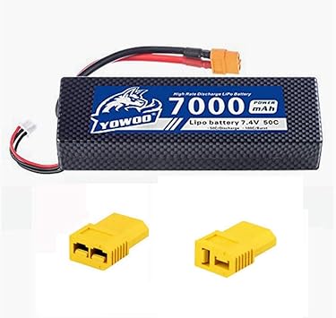 Yowoo Power Yowoo 7000 Mah 7 4 V 2s Hardcase Lipo Akku 50 C Max 100