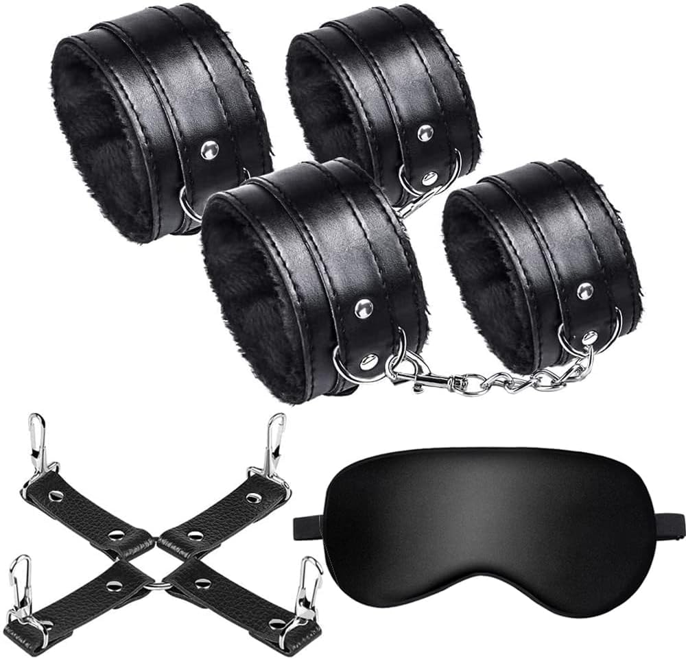 後ろ手緊縛4 Amazon.co.jp: SMグッズ SMセット SMプレイ ふわふわ 痛くない拘束具 手枷 足枷 十字型枷 アイマスク 拘束4点セット 手錠 足錠  目隠し 調節可能 マンネリ解消 : ドラッグストア