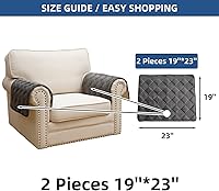 Vista 6 de Eismodra Fundas para brazos de silla, funda de sofá para sofá reclinable, sillón reclinable, gatos y perros, funda antideslizante para reposabrazos