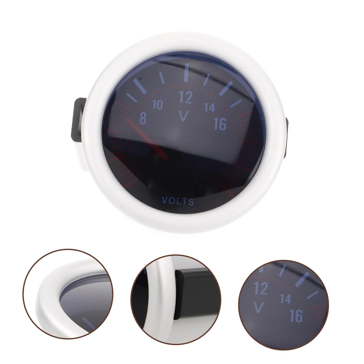 ULTECHNOVO Smart Voltage Rv Power Voltmeter Gauge for Boat Automotive Vehicle Battery Voltage Display