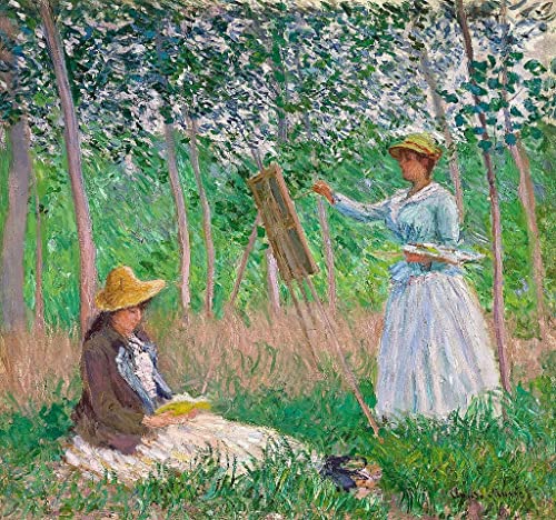 Affiche impression prints toile Monet Blanche Hoschedé salon 60x90