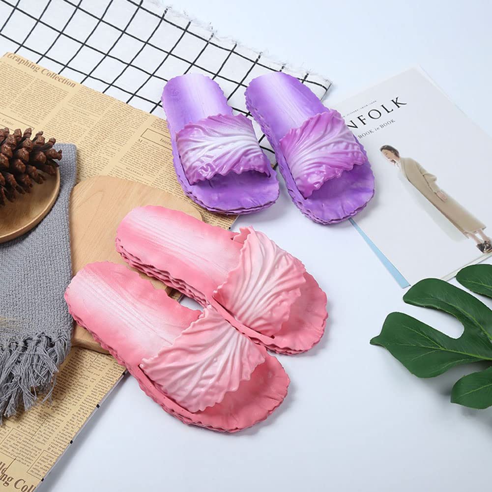 Pantoufles Femme IBLUELOVER Sandales Plage Lin Nœud Papillon - Chaussons Antidérapants Respirants