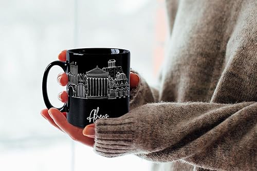 Miniatura 369 de Taza de cerámica Madrid Spain Skyline, taza blanca de recuerdo de Europa de 11 onzas, taza de café personalizada, regalo para cumpleaños, taza