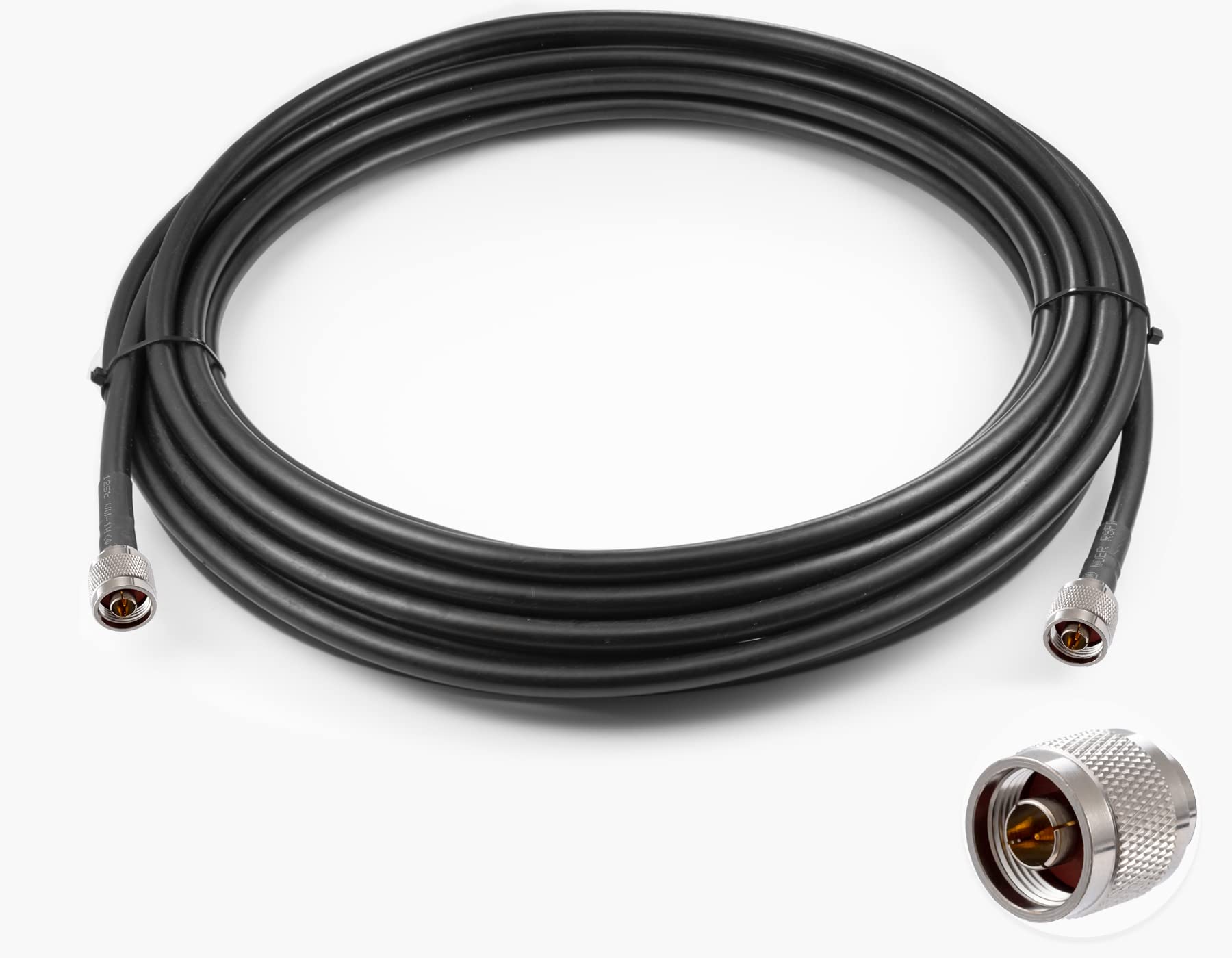 Vecys N à N Mâle Cavalier N Mâle à N Mâle Câble Coaxial à Faible perte VLMR400 33FT/10M pour 3G 4G 5G LTE Antenne Jambon Radio GPS WiFi