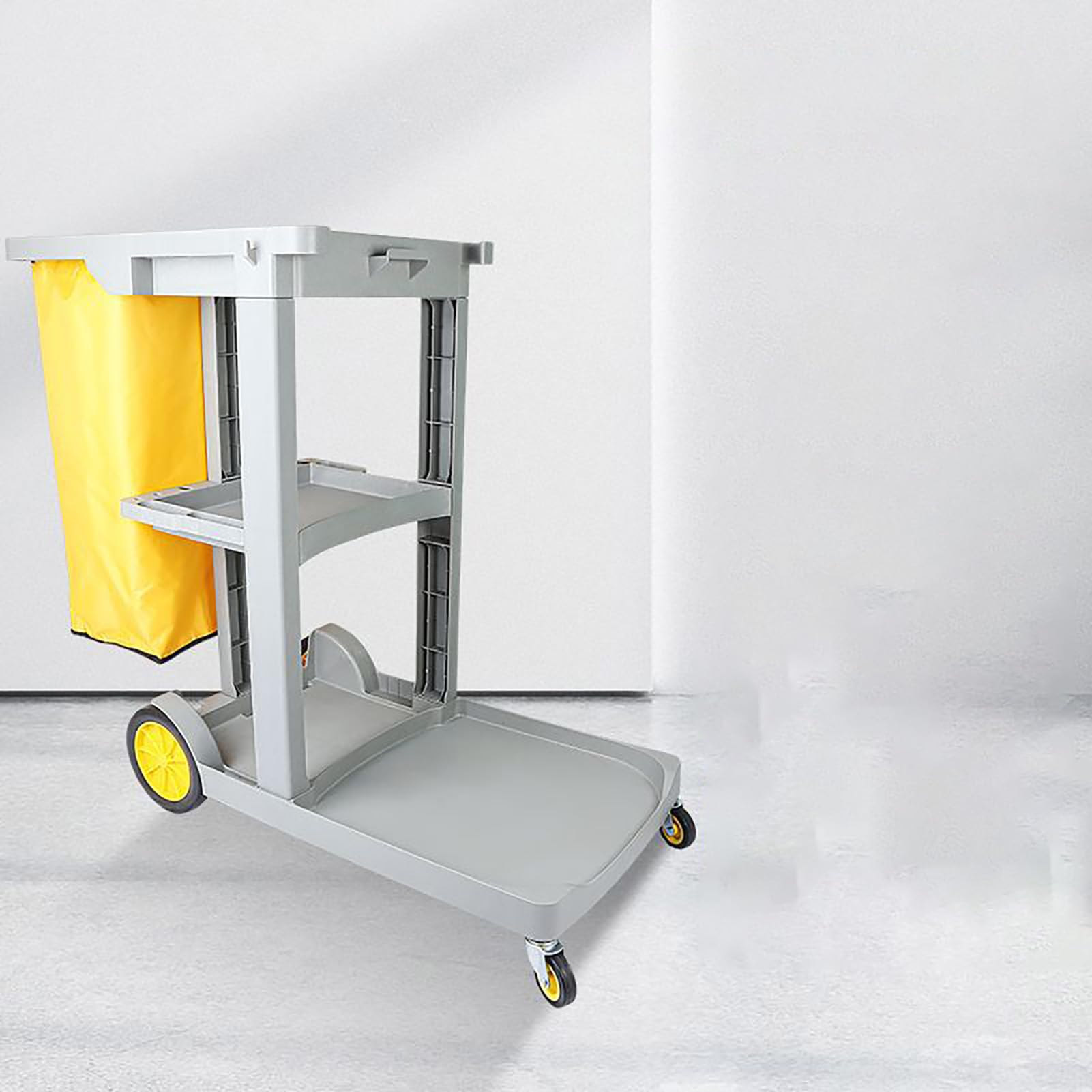 Carrello per addetti alle Pulizie su Ruote, Carrello per Pulizie Commerciali, Carrello per Pulizie Pesanti, Carrello di Servizio per Catering, Centro Commerciale, Hotel, Ufficio, g