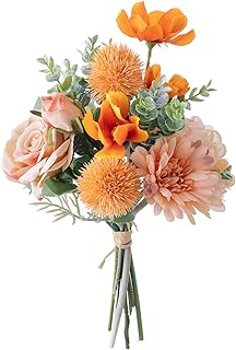 Original Artificial Flower Bouquet, Gerbera, Roses, Artificial Flowers, House Plants, Interior Decoration, Stylish, Spring Color, Mother's Day, Gift, Gift, Height: 14.0 inches 35.5 cm,