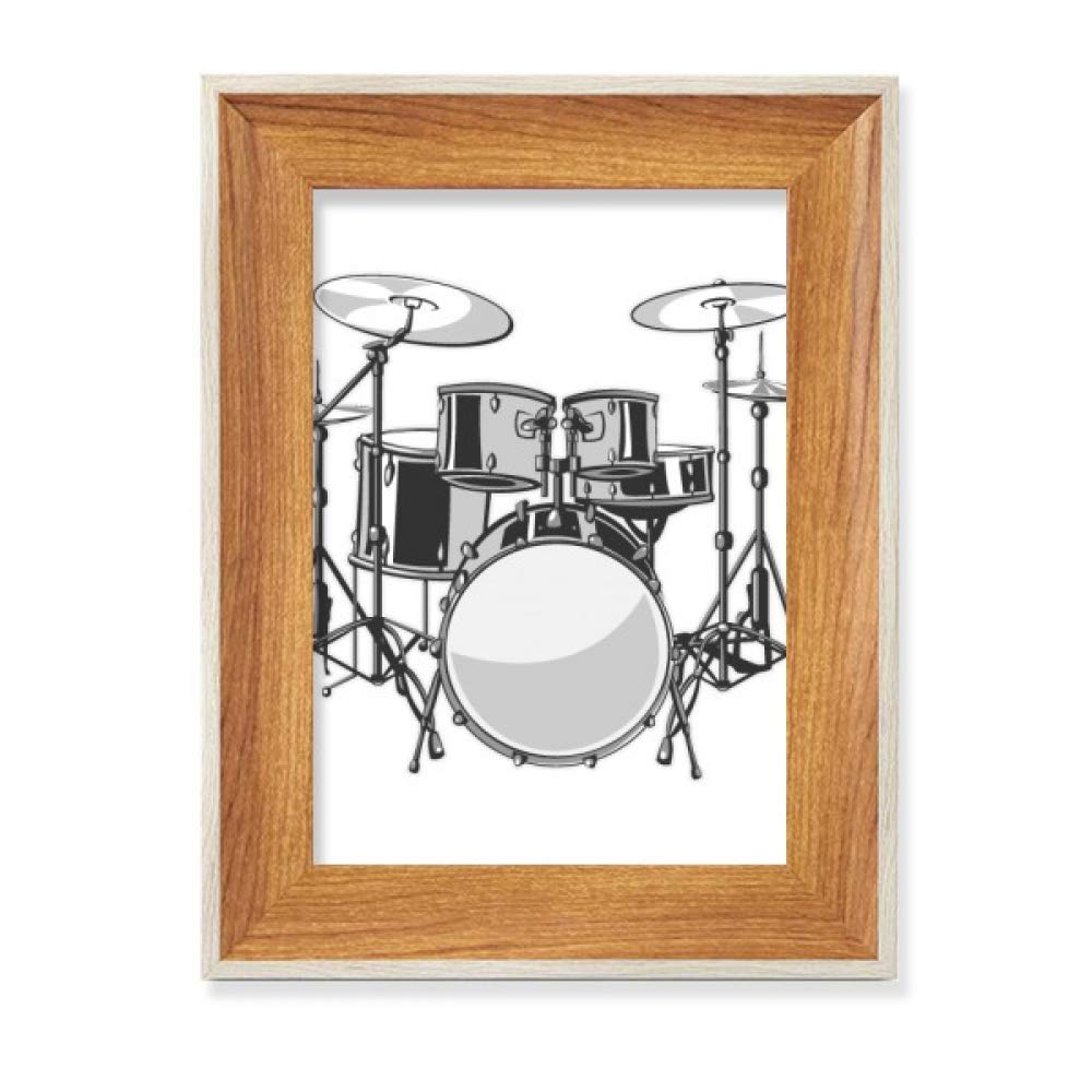 Tableau Art Musique Batterie avec cadre en bois de qualite superieure