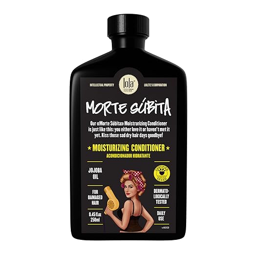Lola From Rio - Morte Subita - Condicionador hidratante para todos os tipos de cabelos secos e danificados, vegano, sem crueldade, sem parabenos, sem sulfatos, 250 g