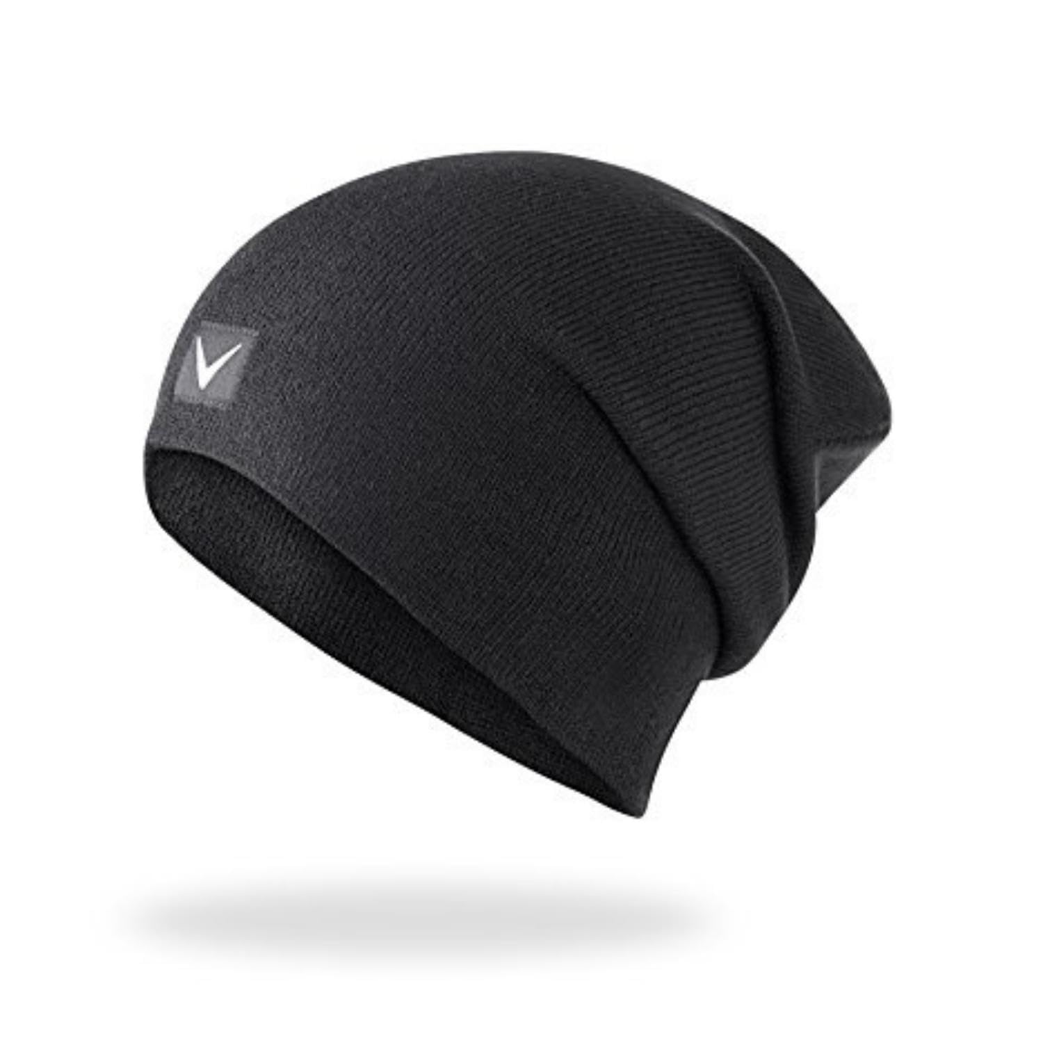 Black Crevice Berretto da Uomo dal Design Sportivo (Taglia Unica, Nero