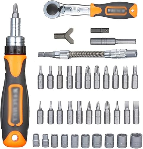 Miniatura 4 de KYDYG - Juego de brocas de destornillador profesional herramientas de reparación múltiple llave mecánica trinquetes kit combinado de herramientas de