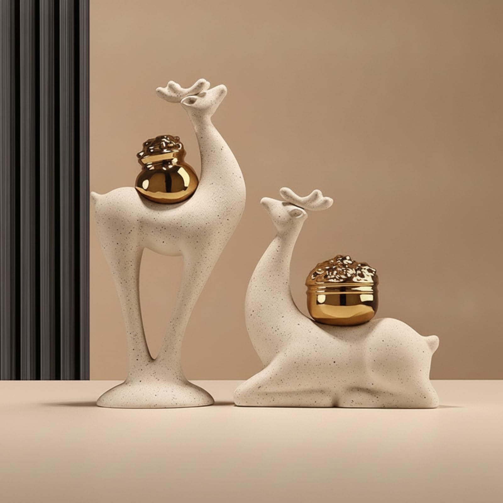 Elegant stehender Hirsch