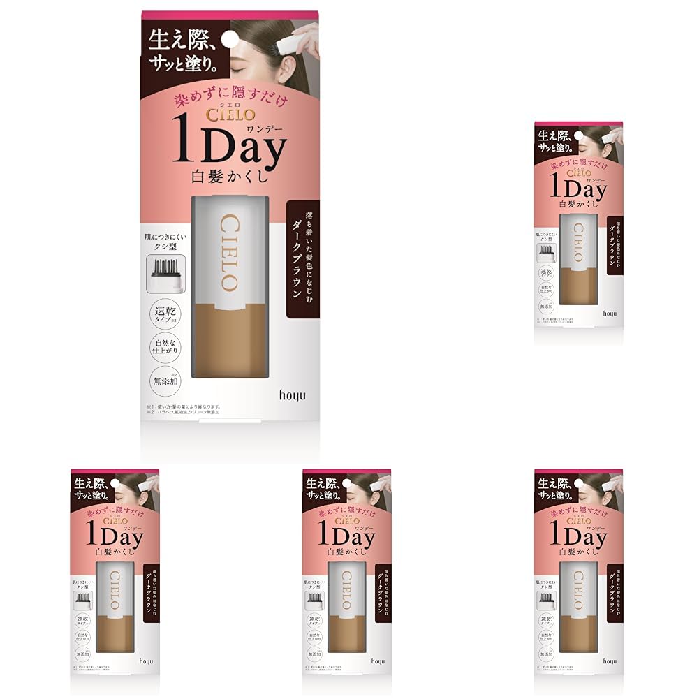 シエロ ワンデー 1Day 白髪かくし ナチュラルブラック お出かけ前 1日だけ…