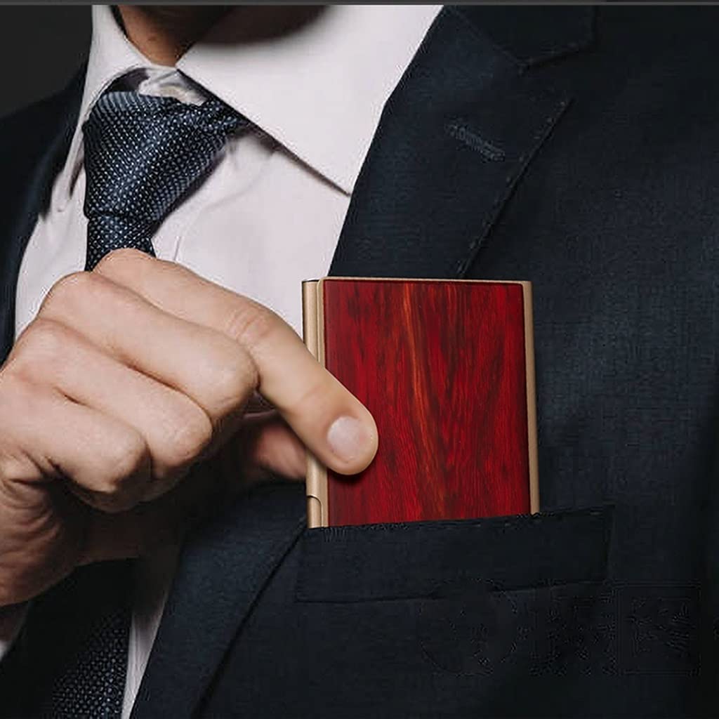 Scatola per biglietti da visita Custodia per biglietti da visita professionale di grande capacità Porta biglietti da visita in acciaio inossidabile Custodia per biglietti da visita