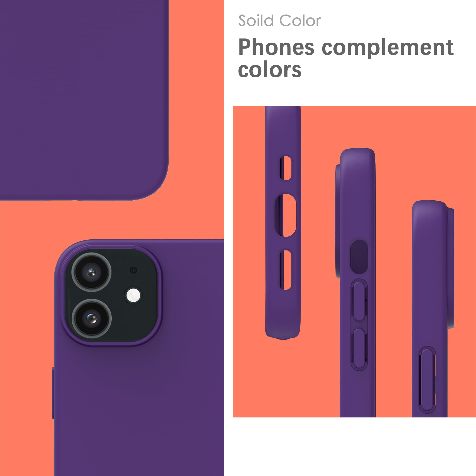 YATWIN Silicone Case for iPhone 11, Soft-Touch, Shockproof, DustProof - Image 3