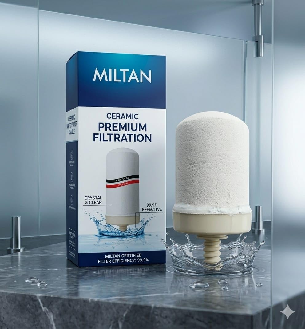Ceramic Premium Filtration RO Water Filter Cartridge, 99.9% Effective, Crystal Clear (2, White)-image-40