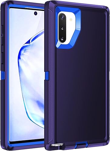 Funda para Galaxy Note 10 Plus, a prueba de golpes, a prueba de caídas, a prueba de polvo, protección de cuerpo completo de 3 capas, funda rígida de