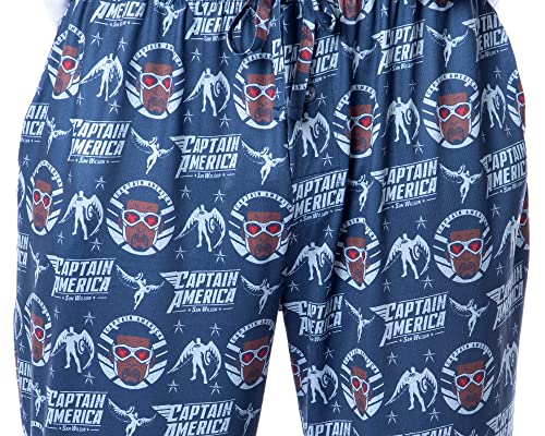 Marvel Mens' The Falcon Captain America Tossed Print Pajama Pants4