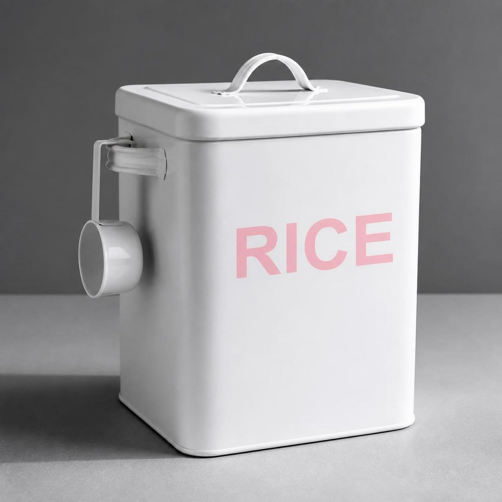 Contenedor Cereales Compacto | Multifuncional, Contenedor sellado para Arroz, Grueso, Recipiente Cocina,