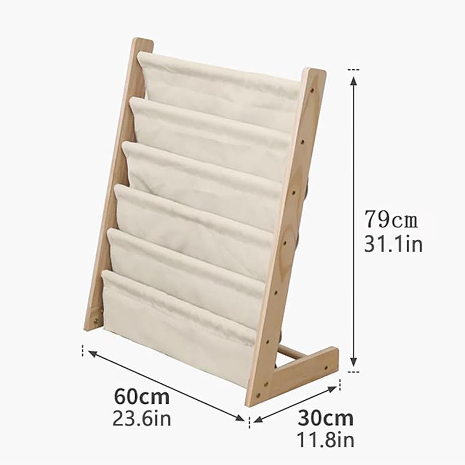 Revistero De Pie, Expositor De Carteles Y Folletos, Estante Para Libros, Organizador De Literatura De Madera Maciza, Con Ruedas, Ideal Para Oficinas, Tiendas Y Exposiciones(23.6x11.8x31.1in)