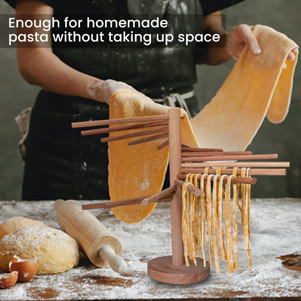 Stendipasta Per Pasta Fresca - 16 Bracci, Regge Fino A 2 Kg, Pieghevole E Compatto - Foto 10