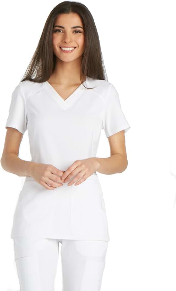white nursing scrubs