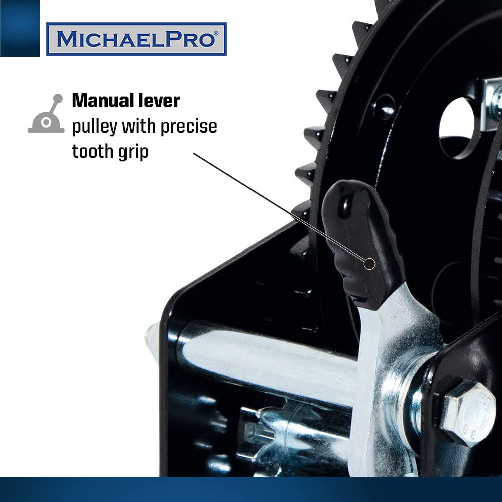 MichaelPro MP009059 - Verricello a fune, 1500 kg