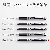 Vista 6 de 10pcs Pentel BL80 EnerGel Liquid Gel – Bolígrafo roller retráctil (1.0 mm (Box Set) – Black Ink