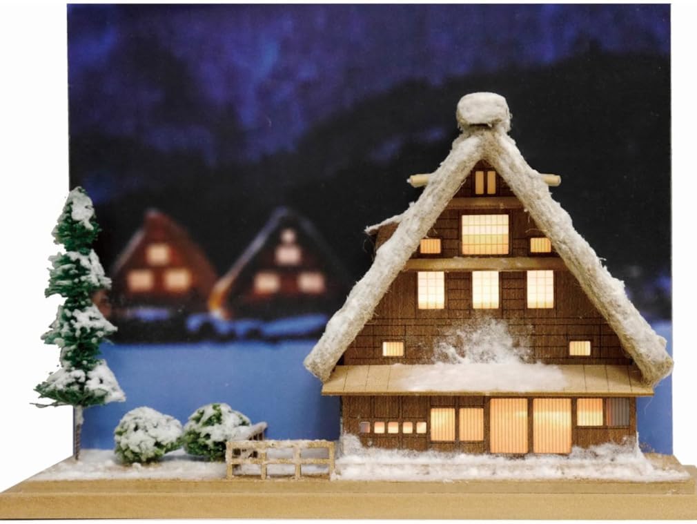 Woody Joe Half Type Gassho-Style Wooden Model Building Kit (Building)