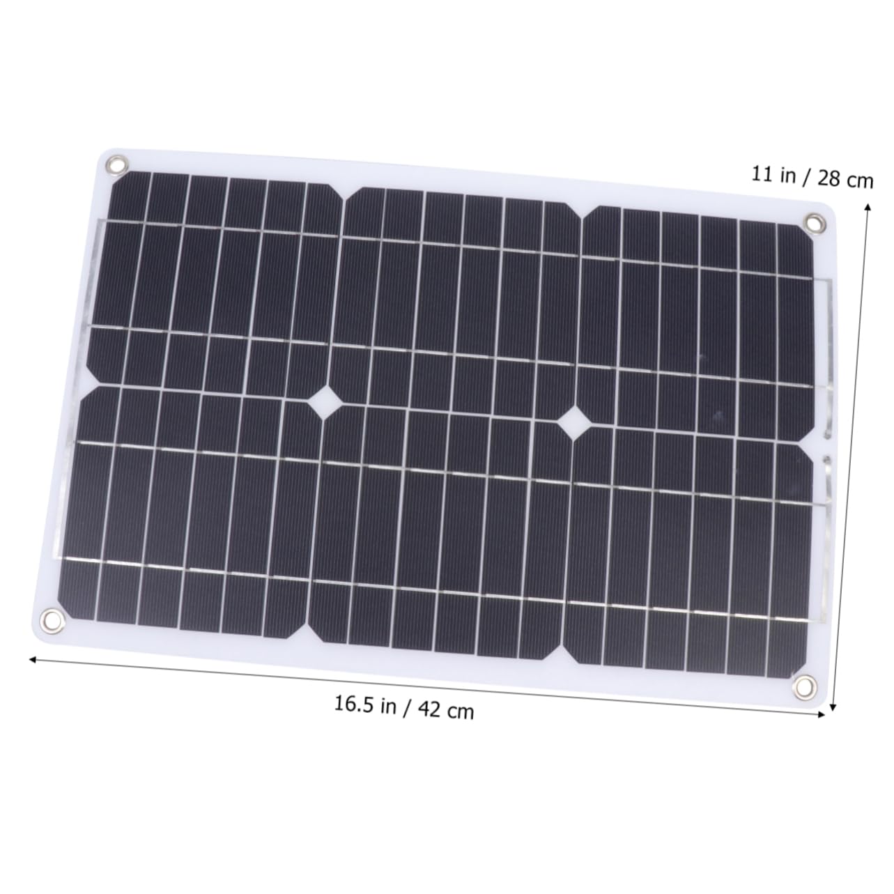 Milisten Panneau Solaire Monocristallin Charge Téléphone avec Contrôleur 18w 280x420, Semi-flexible Alimentation Extérieure, pour Activités en Plein Air
