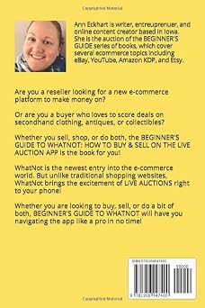 Beginner's Guide To WhatNot: How To Buy & Sell On The Live Auction Reselling App (eBay Books)