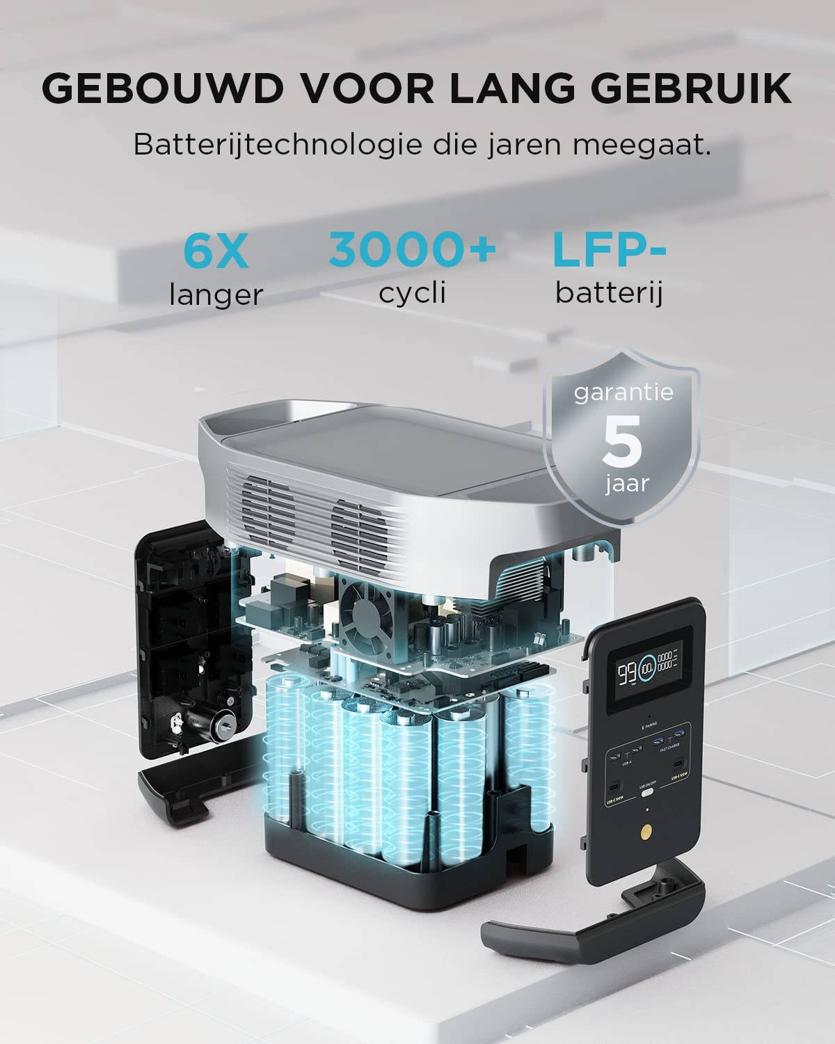 EF ECOFLOW DELTA 2 przenośna stacja zasilania 1024 Wh, generator solarny, pojemność do 3 kWh, na kemping, do kampera, małych wad opakowań, nieużywany produkt (odnowiony)