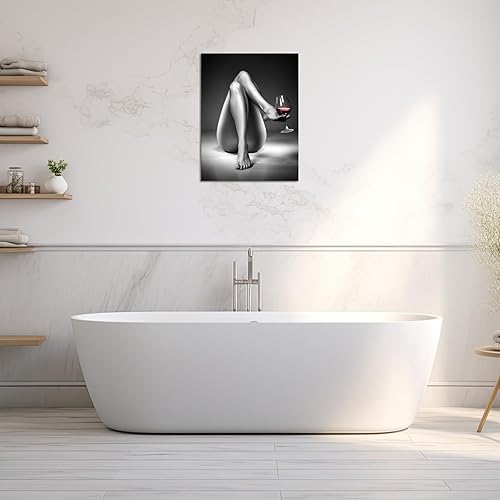 Miniatura 3 de Pintura desnuda - Arte de pared moderno y sexy para mujer, patas encantadoras, copas de vino, pósteres impresos en lienzo, cuadros abstractos en