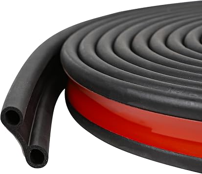 26.25Ft Truck Tonneau Cover Seal, Self Adhesive Camper Shell Rubber Weather Stripping, Waterproof Dustproof Car Seal Weather Strip, Universal Tailgate Seals for Pickup Truck Car