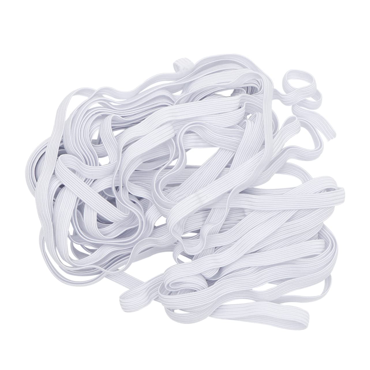 Anneome Nastro Elastico Piatto Bianco 1 Rotolo per Cucito e Progetti