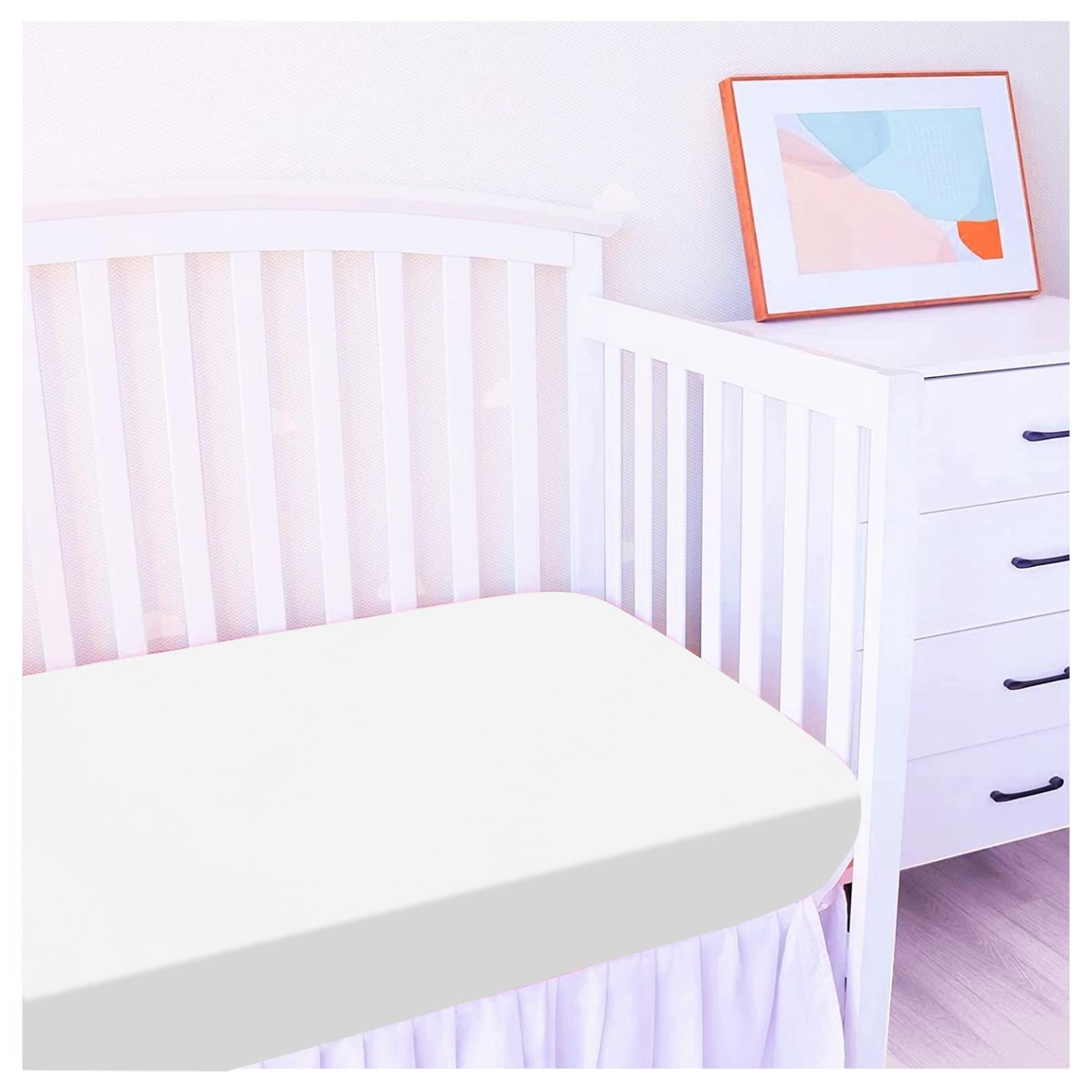 FlyIdeas Set 2 Lenzuola Lettino Neonato 60x120 + 1 Coprimaterasso Culla