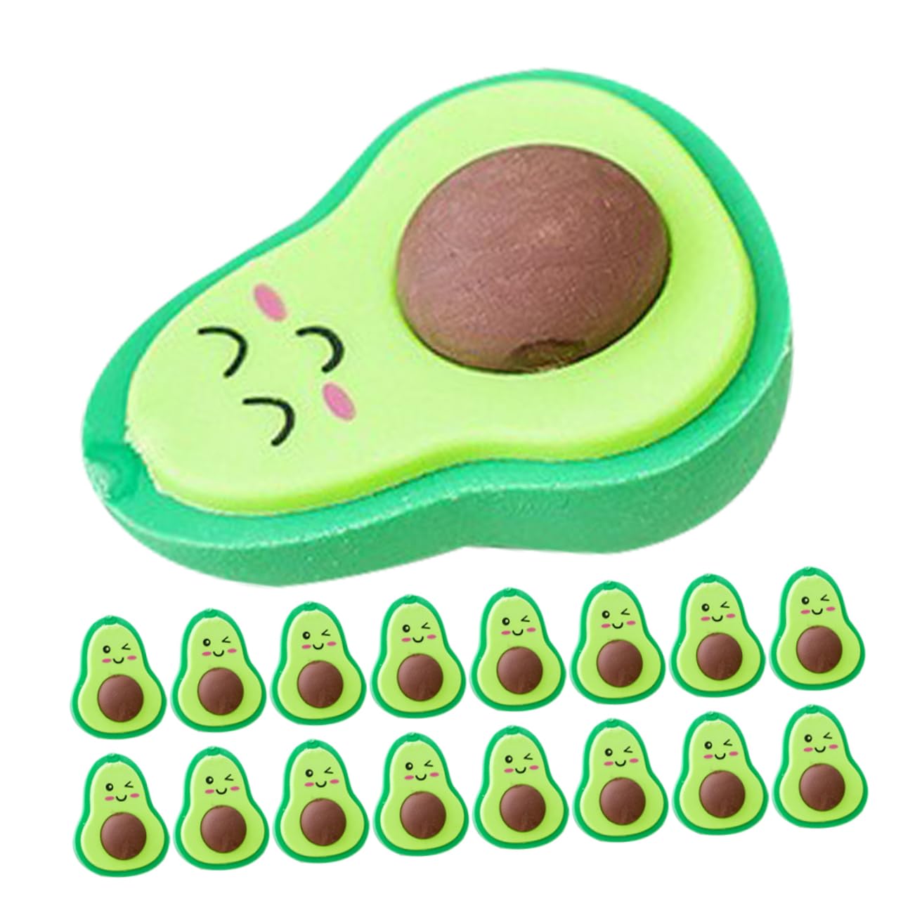 ERINGOGO Delicate Erasers Portable Avocado Erasers Cute for Boys and Girls Adults