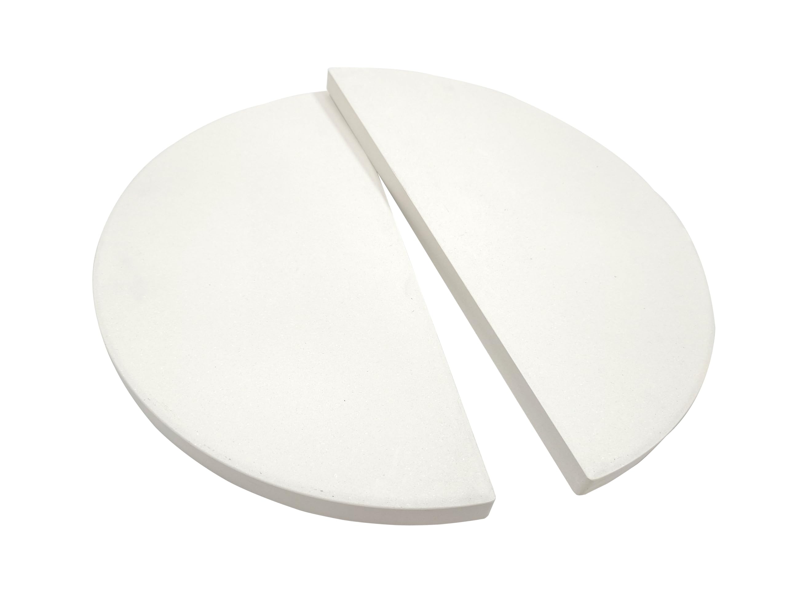 YNNI KAMADO TQHMPS45 Lot de 2 déflecteurs de chaleur extra épais en demi-lune pour barbecue 45 cm TQHMPS45
