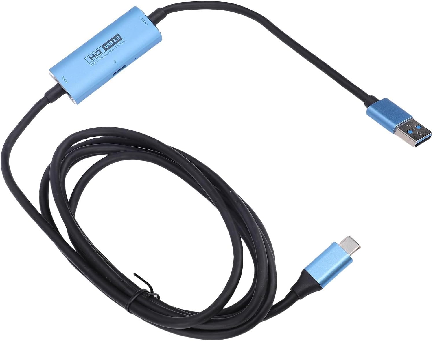 Bewinner USB3.0 Video Capture Card with 100W PD, 1080p 60fps USB C to USB 3.0 Video Capture Card for Live Streaming Recording Gaming