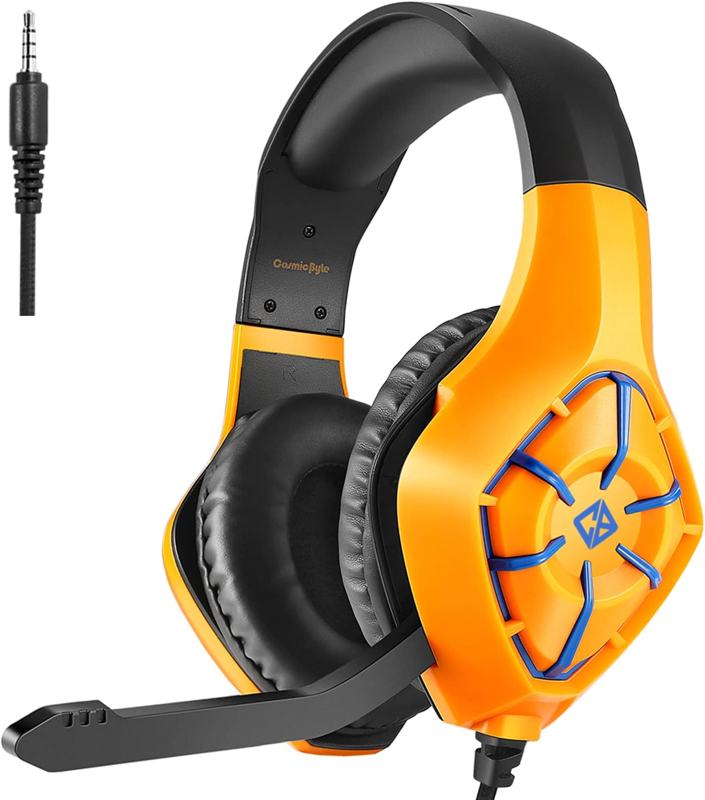 Cosmic Byte GS411 Starlight Headset with Flexible Mic for PS4, PS5 Xbox, Laptop, PC, Mobiles (CB Amber)