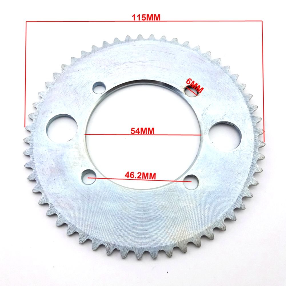 Chaîne 25H/136 Maillons + Pignon 68 Dents - Pour Scooter Mini ATV 49CC Et Pocket Bike