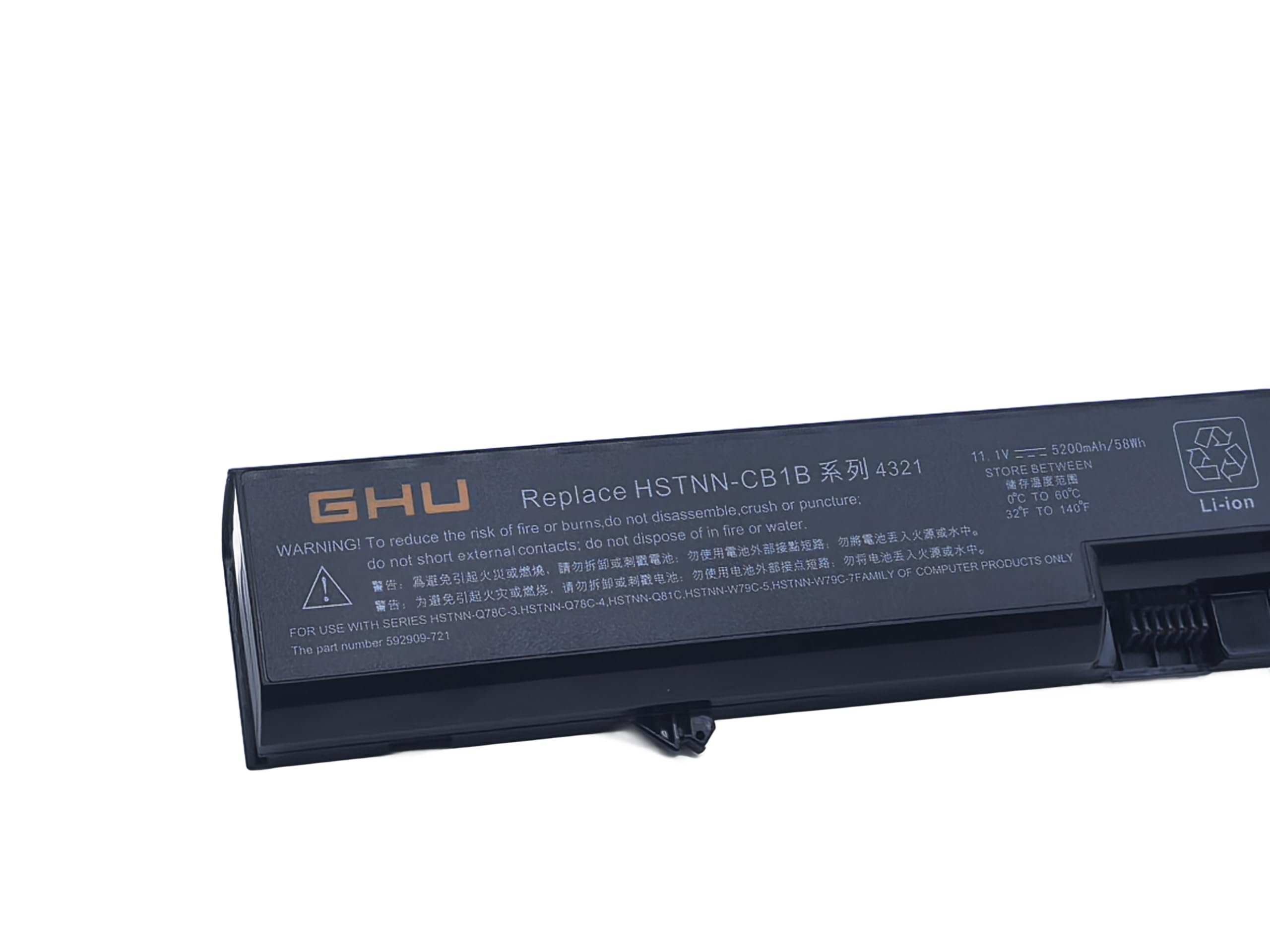 Batterie Remplacement HP ProBook 593572-001 HSTNN-DB1A PH06 10.8V 5200mAh
