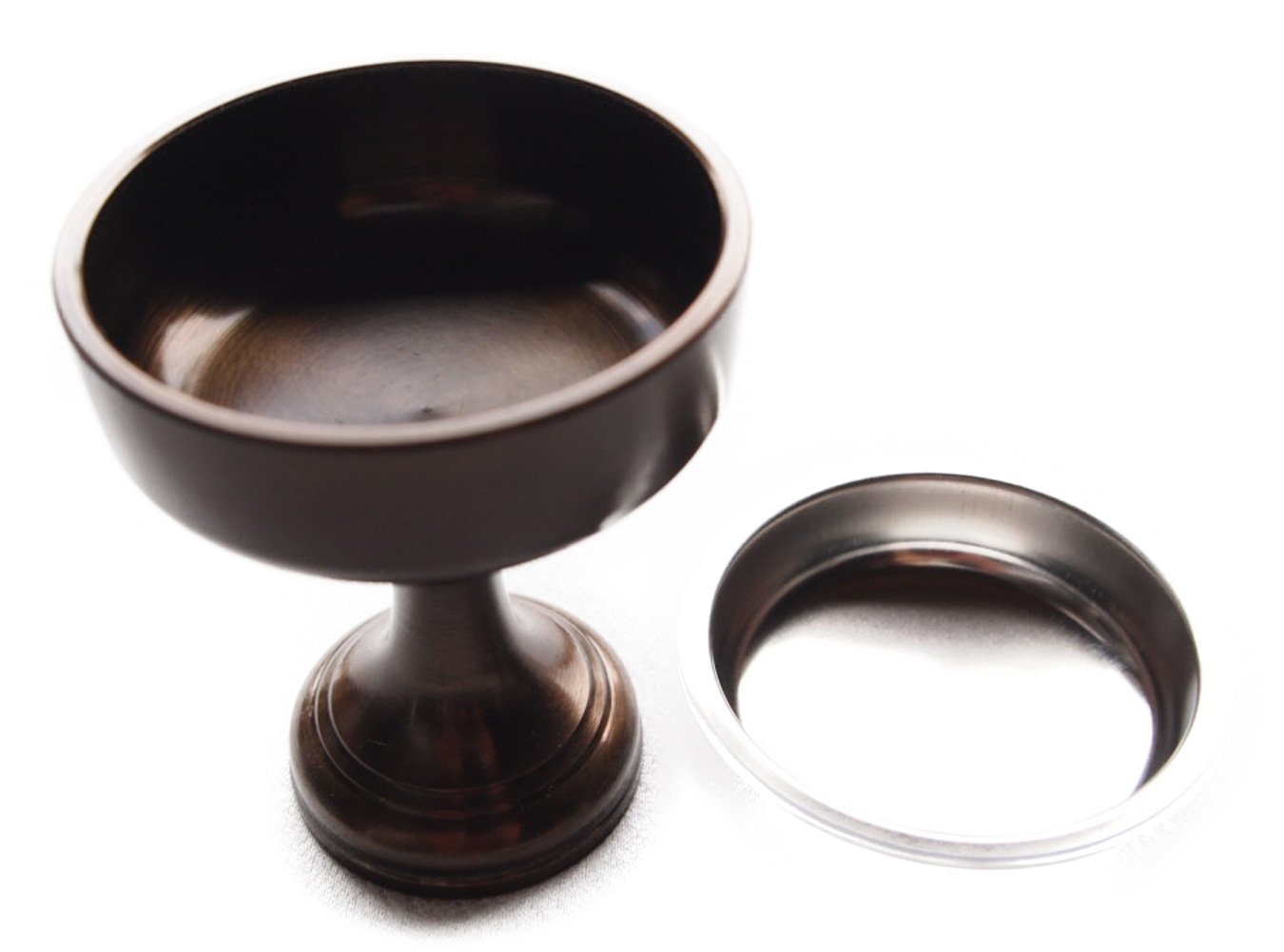 Amazon Co Jp 仏器 仏壇 おぼくさん入れ 仏飯器 各サイズ 日本製の高岡仏具 8番 口径5 8 高6 9 うるし似 こげ茶 ホーム キッチン