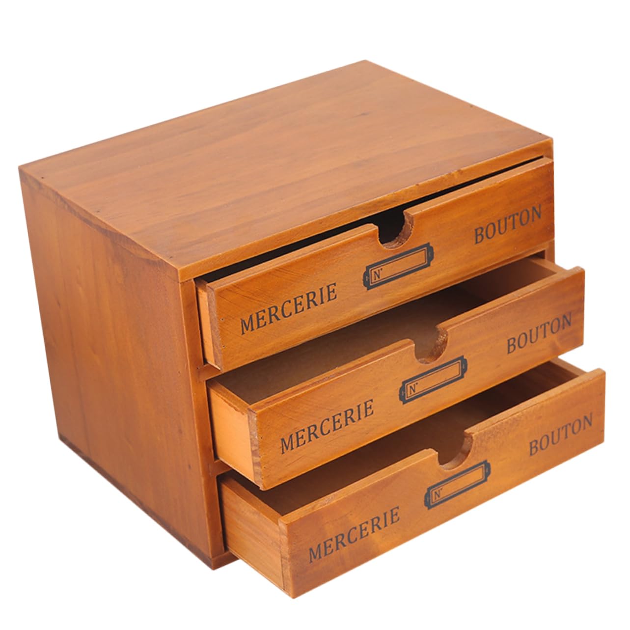 Armario De Almacenamiento De Madera Maciza Organizador Caja De Almacenamiento Para Escritorio Para Organizar Cosméticos y Artículos Varios Dormitorio o Baño